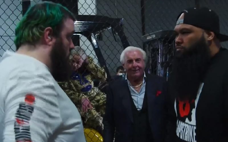 Ric Flair Officiates Slap Fight On Triller Fight Club