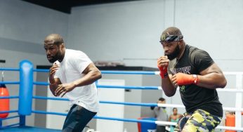 Tyron Woodley Throws Shade At Jake Paul While Training With Floyd Mayweather