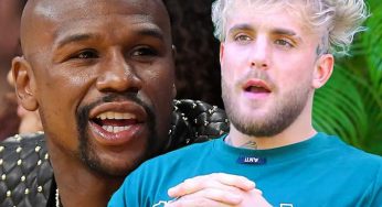 Jake Paul Runs Away From Floyd Mayweather During Confrontation In Miami