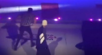 Fan Rushes Stage During Justin Bieber Performance In London