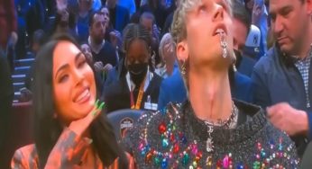 Megan Fox Breaks Into Big Smile After Announcer Calls Her MGK’s Wife At NBA All-Star Game