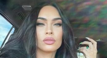 Megan Fox Stuns In Low-Cut Leopard Print Dress