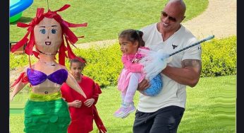 The Rock’s Daughter Decapitates A Mermaid Piñata For Easter Birthday Bash