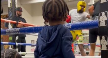 NBA YoungBoy & YaYa Mayweather’s Son Is Super Interested In Floyd Mayweather’s Boxing Training