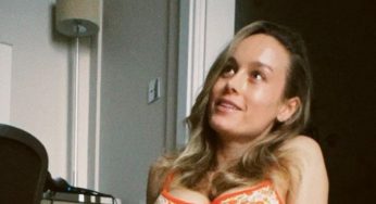 Brie Larson Shows Her Bruises From Training While In Floral Bikini