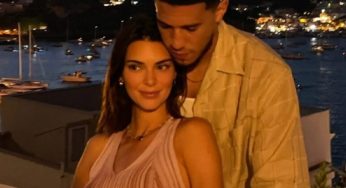 Kendall Jenner & Devin Booker Snuggle Up At Friend’s Wedding