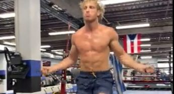 Logan Paul Works Up Huge Sweat While Showing Off Jump Rope Skills Before WWE SummerSlam