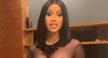 Cardi B Stuns In Super Skimpy Black Dress Video Drop