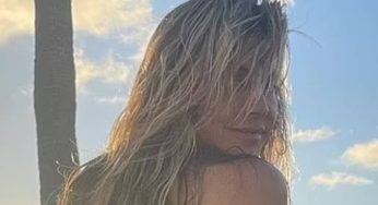 Heidi Klum Flaunts Her Assets In String Bikini At 49-Years-Old