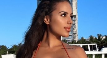 Chaney Jones Shows Off Her Sculpted Figure In Tiny Red Bikini