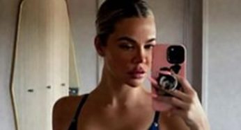 Khloé Kardashian Stuns In Denim Bikini Photo Drop