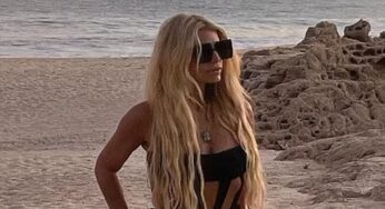 Jessica Simpson Leaves Little To Imagination In Tiny Cut-Out Swimsuit