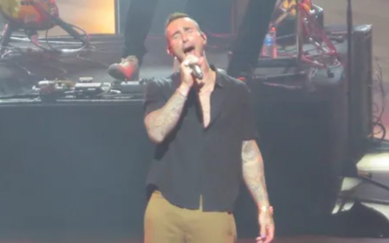 Adam Levine Performs With Shaquille O’Neal After Cheating Allegations Surfaced