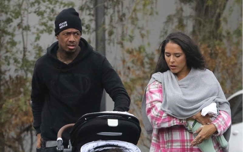 Nick Cannon & Brittany Bell Take Their Newborn Son To Basketball Game