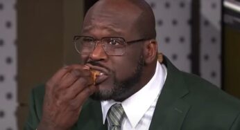 Shaquille O’Neal Gets Roasted For Forfeiting A Bet And Eating Chicken Legs