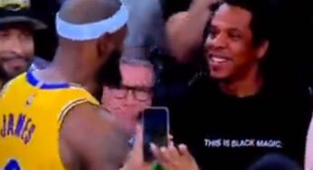 Jay-Z Sat Courtside As LeBron James Broke All-Time NBA Scoring Record