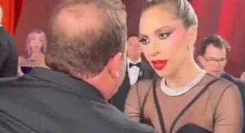 Lady Gaga Rushes To Help Tripped Cameraman At The Oscars Red Carpet